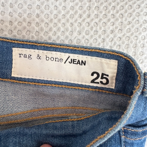 Rag & Bone mid rise skinny ankle jeans in Southwood color - Picture 3 of 6